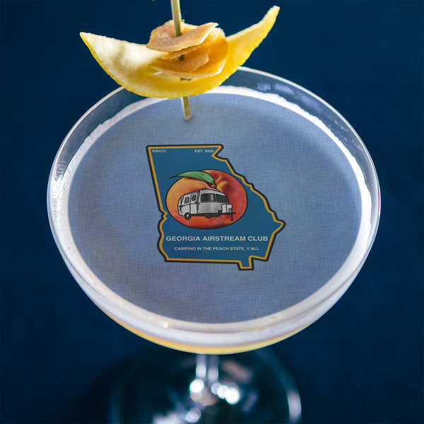Georgia Airstream Club Printed Drink Topper - XLarge - In Context