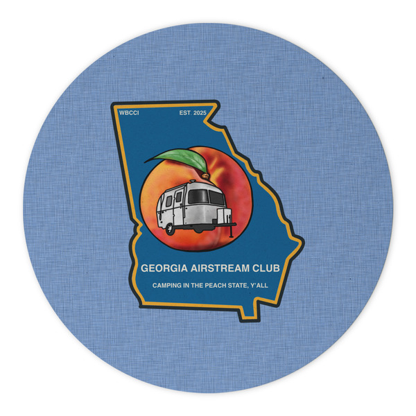 Georgia Airstream Club Round Paper Coaster - Approval