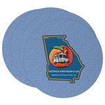 Georgia Airstream Club Round Paper Coasters