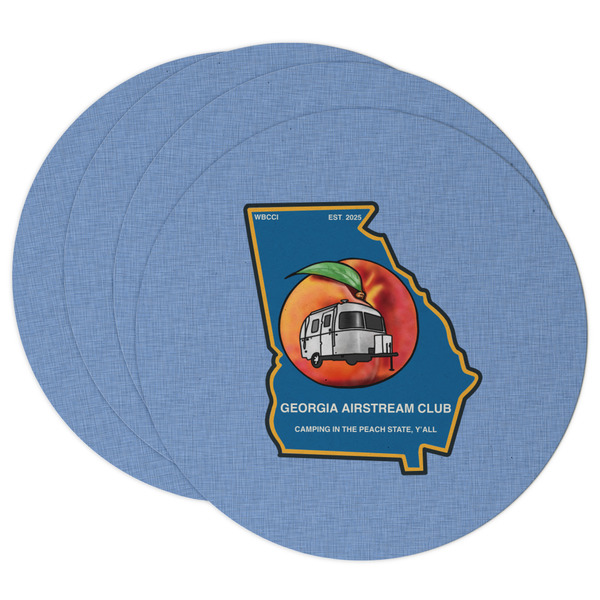 Custom Georgia Airstream Club Round Paper Coasters