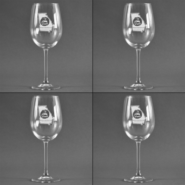 Georgia Airstream Club Set of Four Personalized Wineglasses - Approval