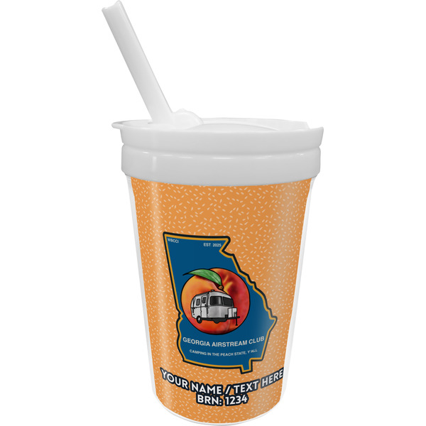 Custom Georgia Airstream Club Sippy Cup with Straw
