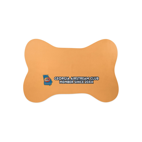 Custom Georgia Airstream Club Bone Shaped Dog Food Mat - Small