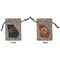 Georgia Airstream Club Burlap Gift Bag - Small - Double-Sided