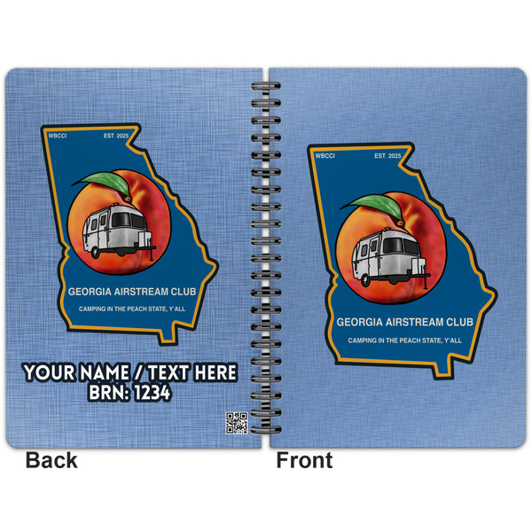 Georgia Airstream Club Spiral Journal 7 x 10 - Apvl