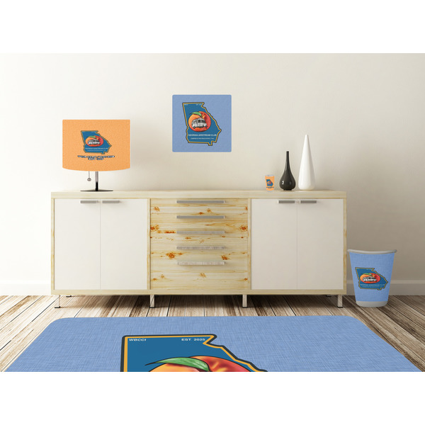 Georgia Airstream Club Square Wall Decal Wooden Desk