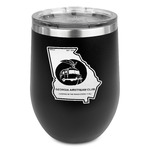 Georgia Airstream Club Stemless Stainless Steel Wine Tumbler - Black - Double-Sided