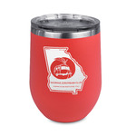 Georgia Airstream Club Stemless Stainless Steel Wine Tumbler - Coral - Single-Sided