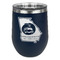 Georgia Airstream Club Stemless Stainless Steel Wine Tumbler - Navy - Single-Sided
