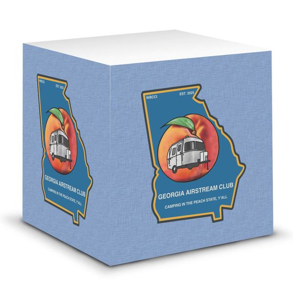 Custom Georgia Airstream Club Sticky Note Cube