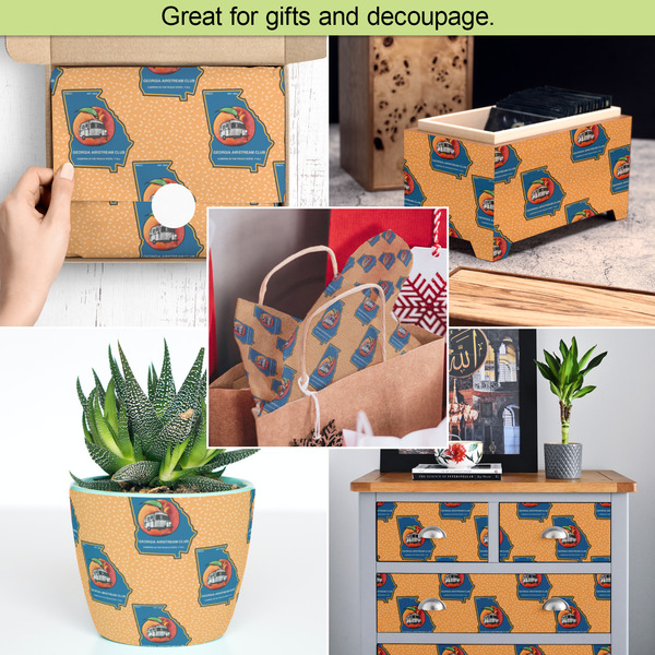 Georgia Airstream Club Tissue Paper - In Use Collage