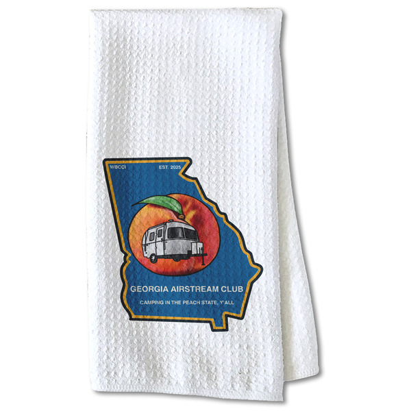 Georgia Airstream Club Waffle Towel - Partial Print Print Style Image