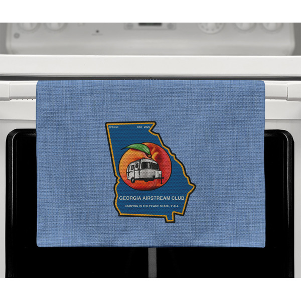 Georgia Airstream Club Waffle Weave Towel - Full Color Print - Lifestyle2 Image