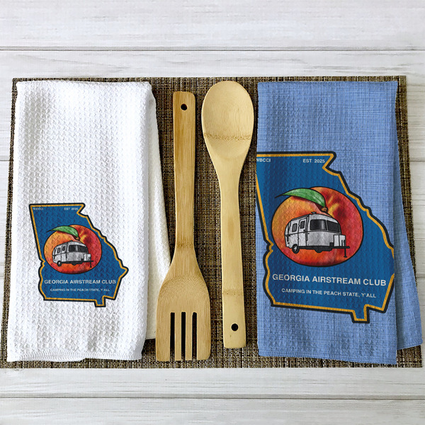 Georgia Airstream Club Waffle Weave Towels - 2 Print Styles