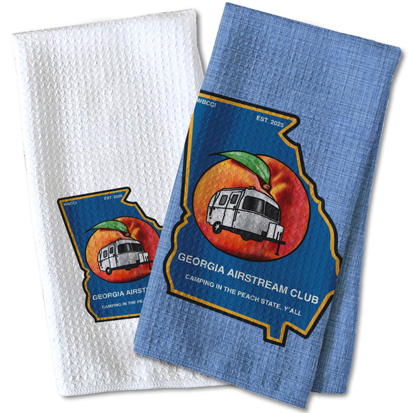 Georgia Airstream Club Waffle Weave Towels - Two Print Styles