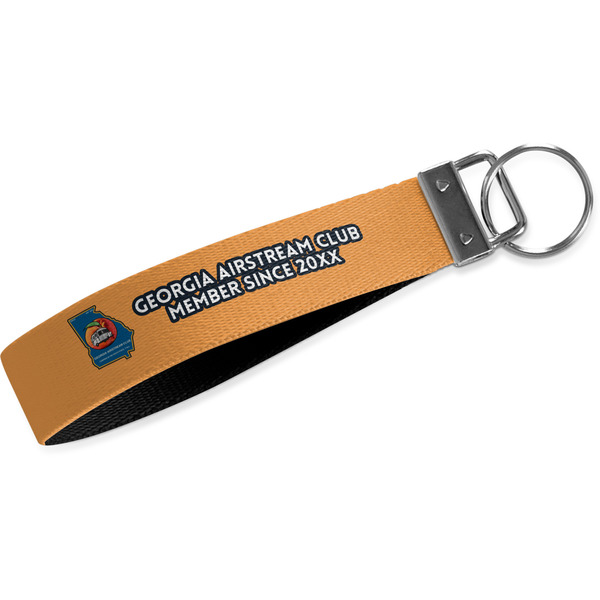 Custom Georgia Airstream Club Wristlet Webbing Keychain Fob