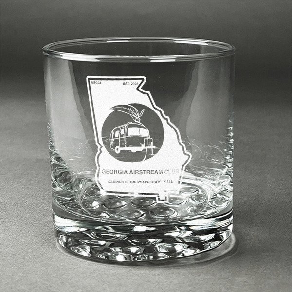 Custom Georgia Airstream Club Whiskey Glass - Engraved