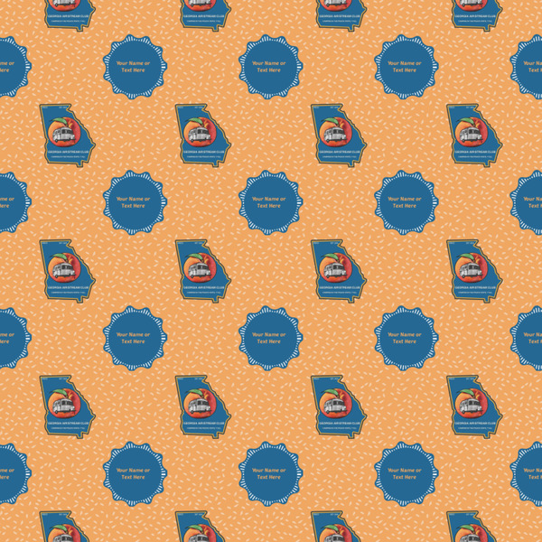 Georgia Airstream Club Wrapping Paper 12" x 12" Close Up