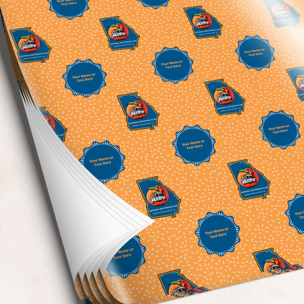 Custom Georgia Airstream Club Wrapping Paper Sheets