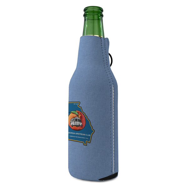 Georgia Airstream Club Zipper Bottle Cooler - ANGLE (bottle)