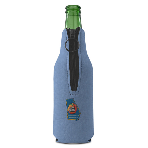 Georgia Airstream Club Zipper Bottle Cooler - BACK (bottle)