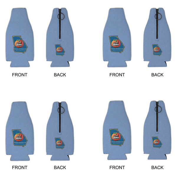 Georgia Airstream Club Zipper Bottle Cooler - Set of 4 - Approval