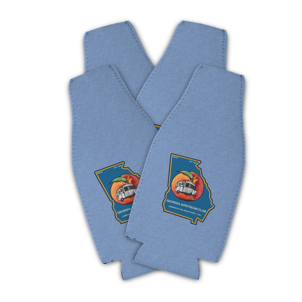 Georgia Airstream Club Zipper Bottle Cooler - Set of 4 - Main