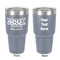 4 Corners Unit Airstream Club 30 oz Stainless Steel Tumbler - Grey - Double-Sided