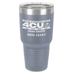 4 Corners Unit Airstream Club 30 oz Stainless Steel Tumbler - Grey - Single-Sided