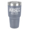 4 Corners Unit Airstream Club 30 oz Stainless Steel Tumbler - Grey - Single-Sided
