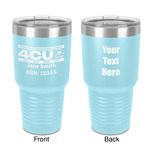 4 Corners Unit Airstream Club 30 oz Stainless Steel Tumbler - Teal - Double-Sided