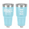 4 Corners Unit Airstream Club 30 oz Stainless Steel Tumbler - Teal - Double-Sided