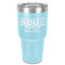 4 Corners Unit Airstream Club 30 oz Stainless Steel Tumbler - Teal - Single-Sided