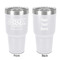 4 Corners Unit Airstream Club 30 oz Stainless Steel Tumbler - White - Double-Sided