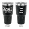 4 Corners Unit Airstream Club 30 oz Stainless Steel Tumbler - Black - Double-Sided
