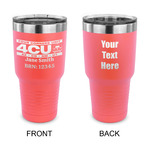 4 Corners Unit Airstream Club 30 oz Stainless Steel Tumbler - Coral - Double-Sided