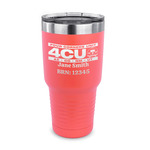 4 Corners Unit Airstream Club 30 oz Stainless Steel Tumbler - Coral - Single-Sided