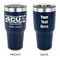 4 Corners Unit Airstream Club 30 oz Stainless Steel Tumbler - Navy - Double-Sided