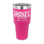 4 Corners Unit Airstream Club 30 oz Stainless Steel Tumbler - Pink - Single-Sided