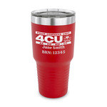 4 Corners Unit Airstream Club 30 oz Stainless Steel Tumbler - Red - Single-Sided