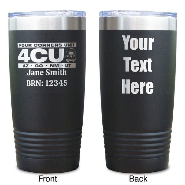 4 Corners Unit Airstream Club Black Polar Camel Tumbler - 20oz - Double Sided  - Approval