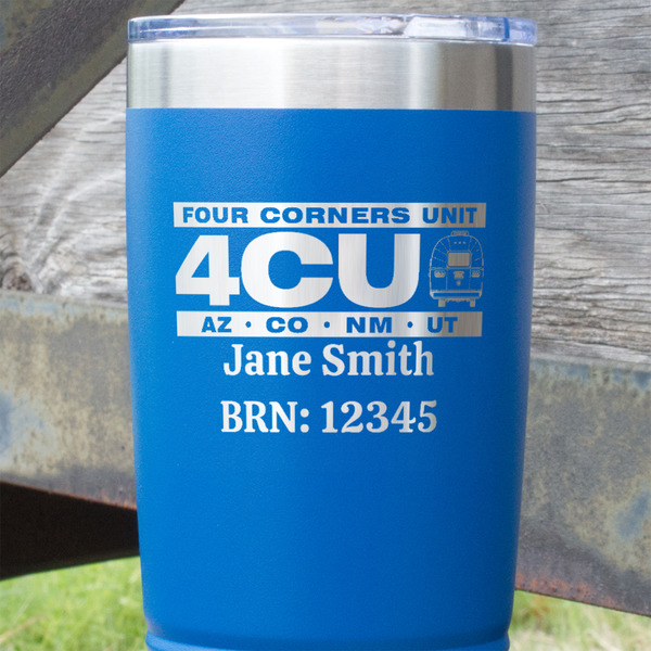 4 Corners Unit Airstream Club Blue Polar Camel Tumbler - 20oz - Close Up