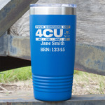 4 Corners Unit Airstream Club 20 oz Stainless Steel Tumbler - Royal Blue - Single-Sided