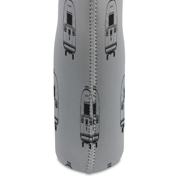 4 Corners Unit Airstream Club Double Wine Tote - Side Closeup