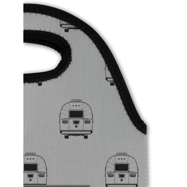 4 Corners Unit Airstream Club Double Wine Tote - Top Closeup