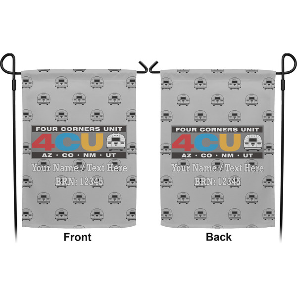 4 Corners Unit Airstream Club Garden Flag - Double Sided Front and Back