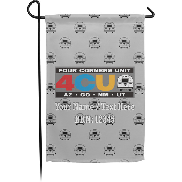 Custom 4 Corners Unit Airstream Club Garden Flag - Small - Double-Sided