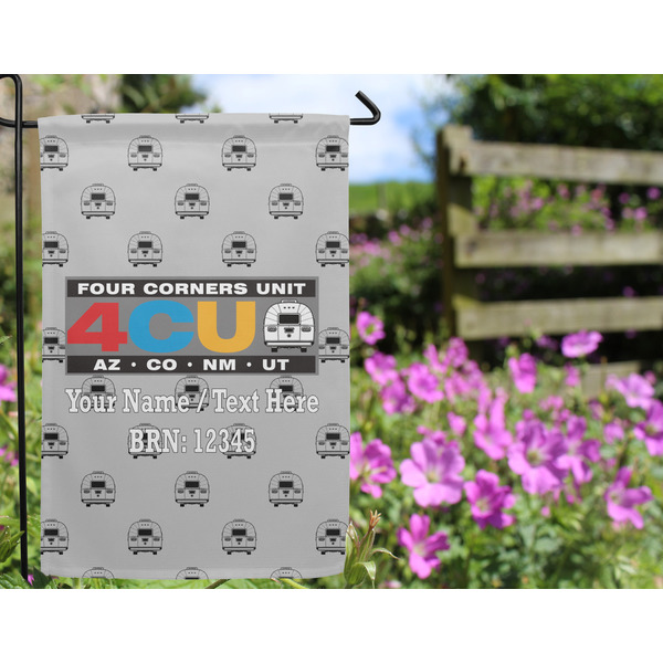 4 Corners Unit Airstream Club Garden Flag - Outside In Flowers