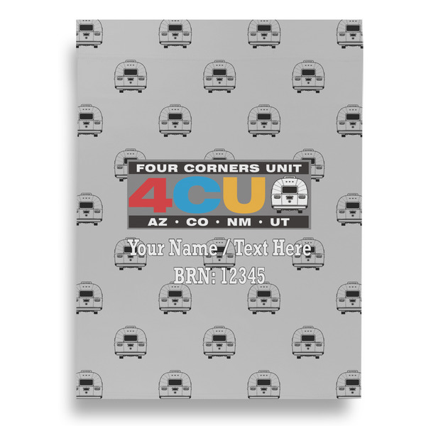 4 Corners Unit Airstream Club Garden Flags - Large - Double Sided - BACK