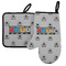 4 Corners Unit Airstream Club Left Oven Mitt & Pot Holder Set